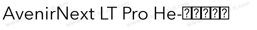 AvenirNext LT Pro He字体转换